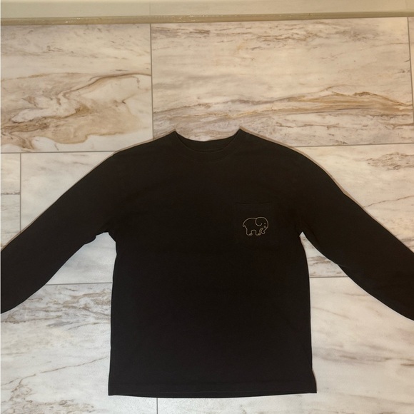 ivory ella Tops - Ivory Ella Long Sleeve T-Shirt - Small - Black with Gold Elephant